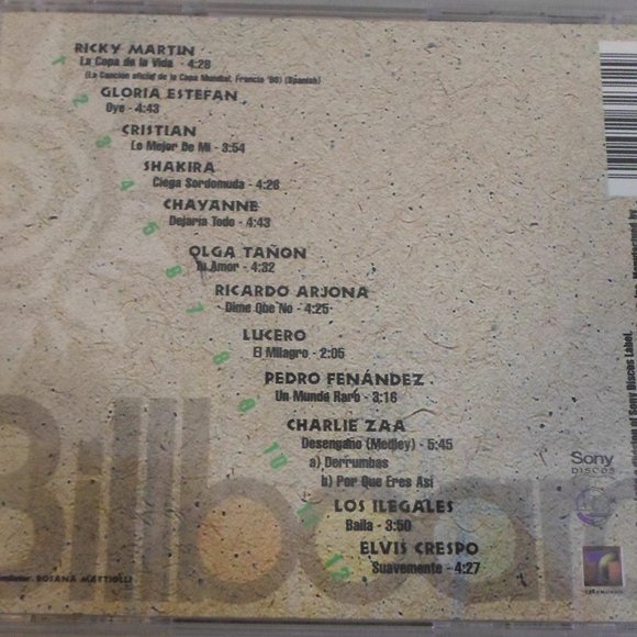 Billboard Latin Music Awards Superstar Hits CD - Picture 3 of 4